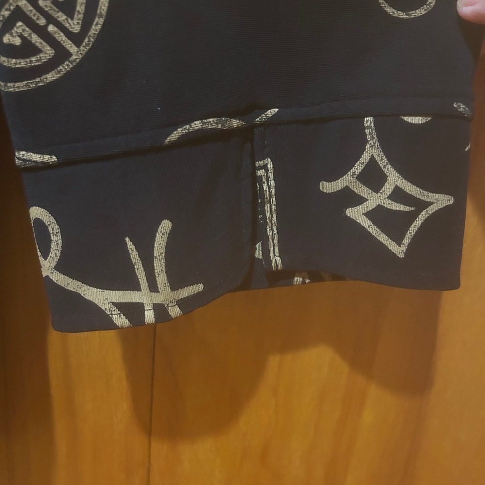 Susan Graver Blouse Womens 3X (Read) Black Abstract Pattern Artsy Office Mature - Picture 2 of 7